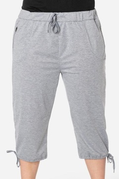 Duże Krótkie Spodenki Damskie Rybaczki 86022-9 7XL