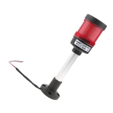 Przemysłowa lampka ostrzegawcza DC 220 V Okrągła lampa ostrzegawcza czerwona dla fabryki