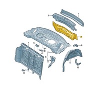 фото thumb №1, Планка закрывающая усилитель audi a4 b8 avant