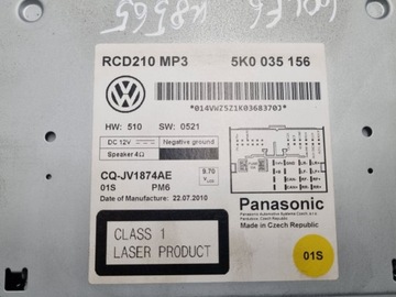 фото thumb №7, Радіо автомобільні volkswagen golf 6 2010 5k0035156