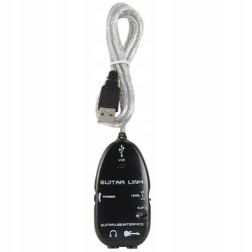 Гитарный USB-адаптер аудиоинтерфейса для гитарного ноутбука