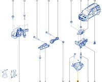 Кронштейн кронштейн переключения передач renault express van с Разборки, фото thumb