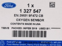 Датчик лямбда-зонд focus 11- 14- c-max 10- 15- Оригинал, фото thumb