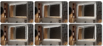 Lustro podświetlane łazienkowe LED 180x60cm Boston