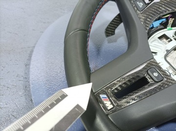 фото thumb №9, Bmw m3 g80 кермо mperfomance карбон пелюстки з підігрівом 8381533