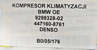 фото thumb №9, Компрессор кондиционера bmw оригинальный номер 9299328-02