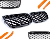 фото thumb №1, Решітка радіатора решітка радіатора решітки радіатора bmw 2 f45 14-17 чорний блиск diament набір комплект