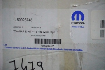 фото thumb №10, Alfa romeo stelvio новый набор жгут фаркоп 13 pin mopar оригинал