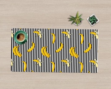 Mata ochronna na blat Banany na pasach 100x50 cm