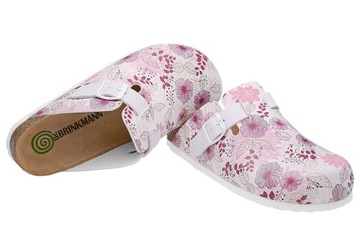 Вьетнамки Dr BRINKMANN 600052 р.39 Pink Flowers Nerpio Naturform Fussbett