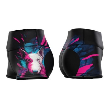 Женские спортивные шорты с завышенной талией EXTREME HOBBY VIVID BULTERIER XL