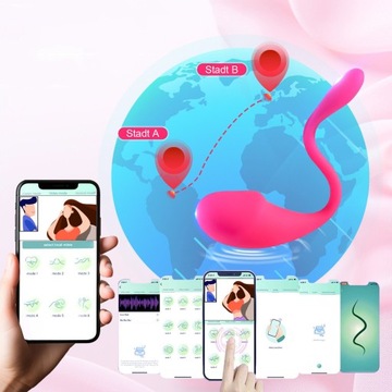 ЖЕНСКИЙ КЛИТОРАЛЬНЫЙ МАССАЖЕР С ДИСТАНЦИОННЫМ УПРАВЛЕНИЕМ BLUETOOTH ДЛЯ ПАР
