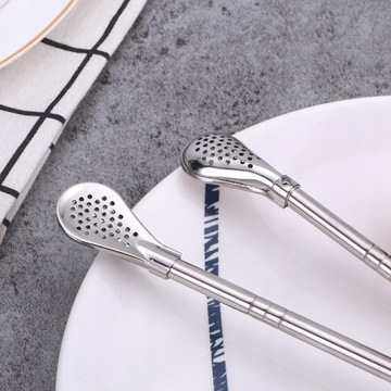 6x СОЛОМКИ, МЕТАЛЛИЧЕСКИЕ ЛОЖКИ ДЛЯ НАПИТКОВ, ДЕСЕРТОВ