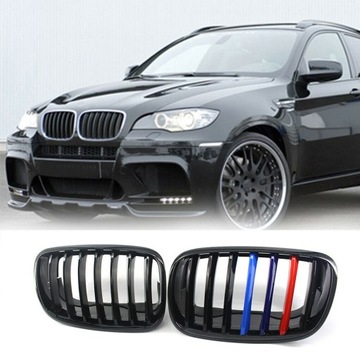 фото thumb №12, Решітка радіатора решітки радіатора bmw x6 m e71 2009-14 m-color m- набір