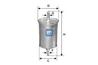 фото thumb №1, Ufi фильтр топлива hyundai accent 1.3-1.5 00-