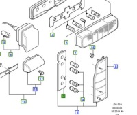 Купити Кронштейн роз'єм лампочка лампи задній ford transit 00-06, фото thumb