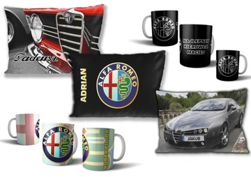 Комплект ALFA ROMEO подушка+кружка+БЕСПЛАТНО! УЗОРЫ