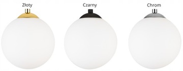 Lampa Sufitowa Wisząca Kula Złota Chrom LED