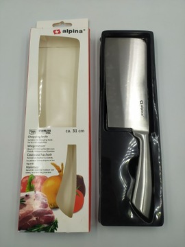 Nóż Tasak Alpina do Siekania Rozdrabniania ze Stali Nierdzewnej 31 cm