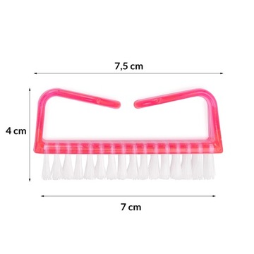 Szczoteczka Do Pyłu Paznokci Średnia Manicure 7 cm Różowa