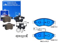 фото thumb №1, Ate тормозные колодки тормозные citroen перед jumper 2,0-3,0