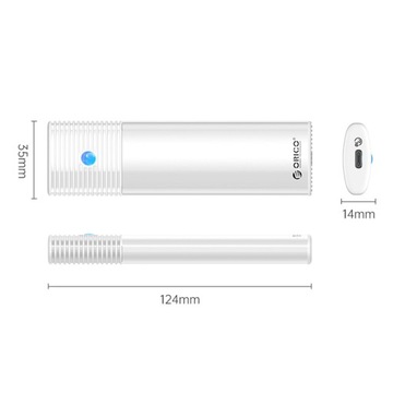 Корпус отсека ORICO PWDM2-G2-WH-EP для алюминиевого диска M.2 NVMe/SATA 10 Гбит/с