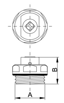 Набор заглушек для алюминиевого радиатора Hydroland 1x1/2