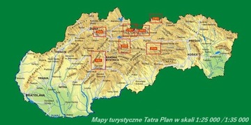 МАЛЕНЬКАЯ ФАТРА ВРАТНА 1:25 000 ТУРИСТИЧЕСКАЯ КАРТА 2506