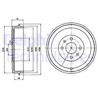 фото thumb №2, Delphi барабан гальмівний зад alfa romeo 145, 146 cad