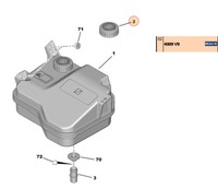 фото thumb №10, Кришка бака рідина lds citroen c5 c6 4009v9