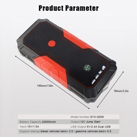 фото thumb №8, Przenośny стартер skoku автомобільний 20000 mah 12v акумулятор ip