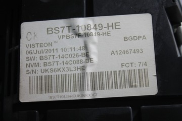 фото thumb №5, Спідометр  bs7t-10849-he mondeo mk4 рестайлінг 10-14 uk