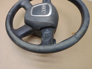 фото thumb №8, Кермо + подушка безпеки мультифункція пелюстки шкіра audi a6 c6 роки 2004-2008