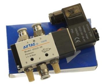 Elektrozawóra 5/2 Airtac 4V21008 4V210-08 1/4 набор разъемов + глушители