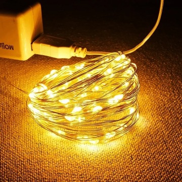 Светодиодные гирлянды USB 1/2/3/5/10M, медный провод