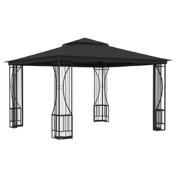 Садовая беседка с сетками, 300х300х265 см, антрацит