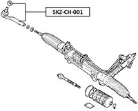 фото thumb №14, Наконечник тяга кермовий chrysler voyager -00 dodge caravan | 4797706