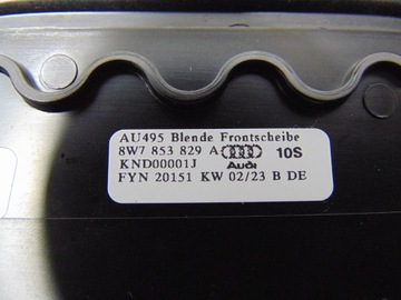 фото thumb №15, Планка стёкла перед audi a5 8w cabrio 8w7853829a