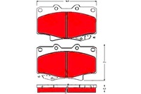 фото thumb №1, Trw гальмівні колодки гальмівні toyota 4 runner 3.0 v6 vzn 1