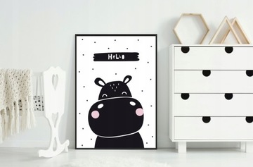OBRAZ PLAKAT W RAMIE 33x43 cm Hipcio Scandi PD342