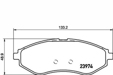 фото thumb №2, Тормозные колодки тормозные chevrolet перед aveo kalos 05- te