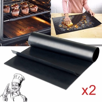 Тефлоновый коврик для гриля, многоразовый, 2 шт.