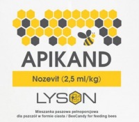 Апиканд с Нозевитом 1 кг 2 5 мл кг кормовая смесь