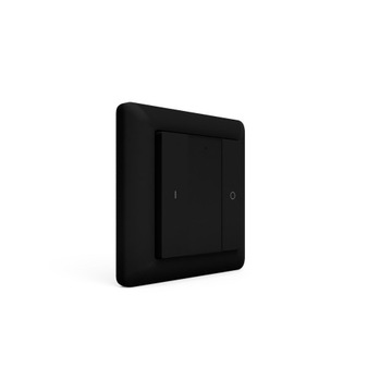 Настенная кнопка Heatit Z-Push 2x черная Z-wave