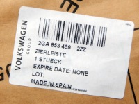 фото thumb №3, Молдинг решітка бампера перед 2ga853459 vw t-roc оригінальний номер aso