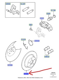 фото thumb №1, Тормозные диски тормозные задняя ford transit connect 2002-13