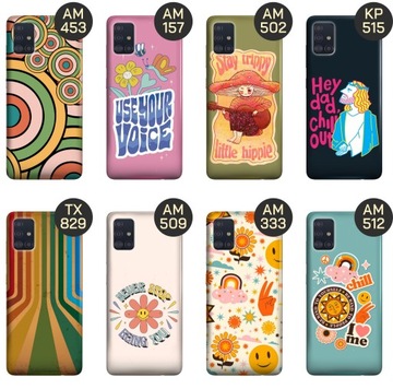 ETUI DO SAMSUNG GALAXY A51 5G WZORY HIPPIE PEACE HIPPISI OBUDOWA POKROWIEC