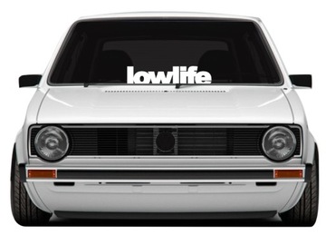 Наклейка LOW LIFE xl на заднее лобовое стекло автомобиля