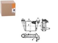 Радіатор інтеркулер skoda fabia 03- nrf 30476 радіатор повітря Оригінал, фото thumb