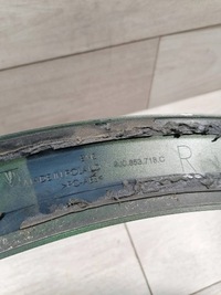 фото thumb №6, Taycan turbo молдинг крыло правый перед 9j0853718c